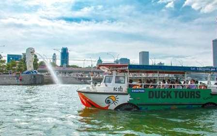 Singapour : Visite guidée de la ville en bateau canard amphibie