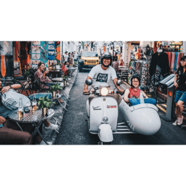 Singapour : Balade en Vespa Sidecar dans le quartier de Kampong Glam et le Civic District