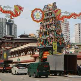 Singapour : visite en bus et à pied des quartiers coloniaux et ethniques