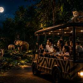 Singapour : safari de nuit avec excursion en tram et prise en charge à l'hôtel