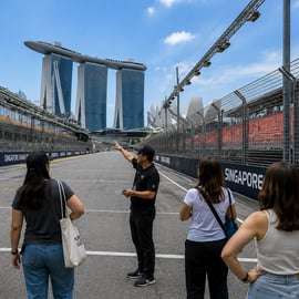 Singapour : visite guidée à pied du circuit urbain de Marina Bay