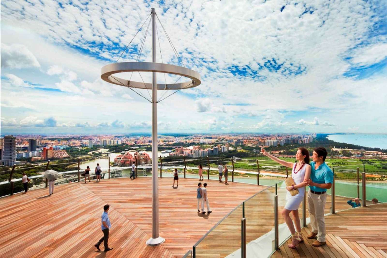 Singapour : plateforme d'observation Sands SkyPark et buffet Rise