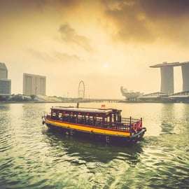 Singapour : croisière fluviale avec transferts à l'hôtel