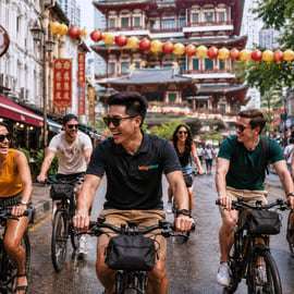 Singapour : visite d'une demi-journée à vélo dans un cadre historique