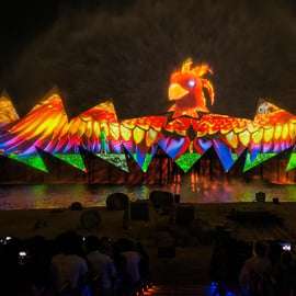 Singapour : billet d'entrée au spectacle Wings of Time sur l'île de Sentosa