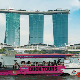Singapour : Visite guidée de la ville en bateau canard amphibie