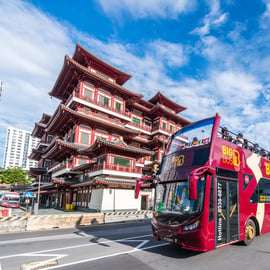 Singapour : visite en bus à arrêts à arrêts multiples multiples