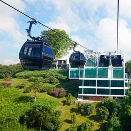 Singapour : Sentosa Cable Car Sky Pass Ticket