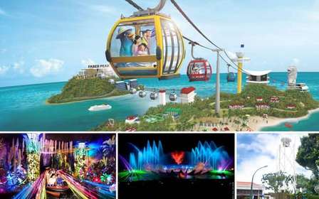 Visite guidée de Sentosa de jour comme de nuit avec 5 attractions