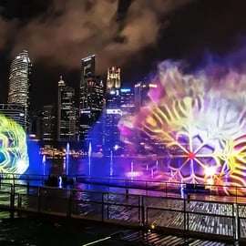 Croisière sur la rivière Singapour, Garden Rhapsody nocturne et spectacle Spectra