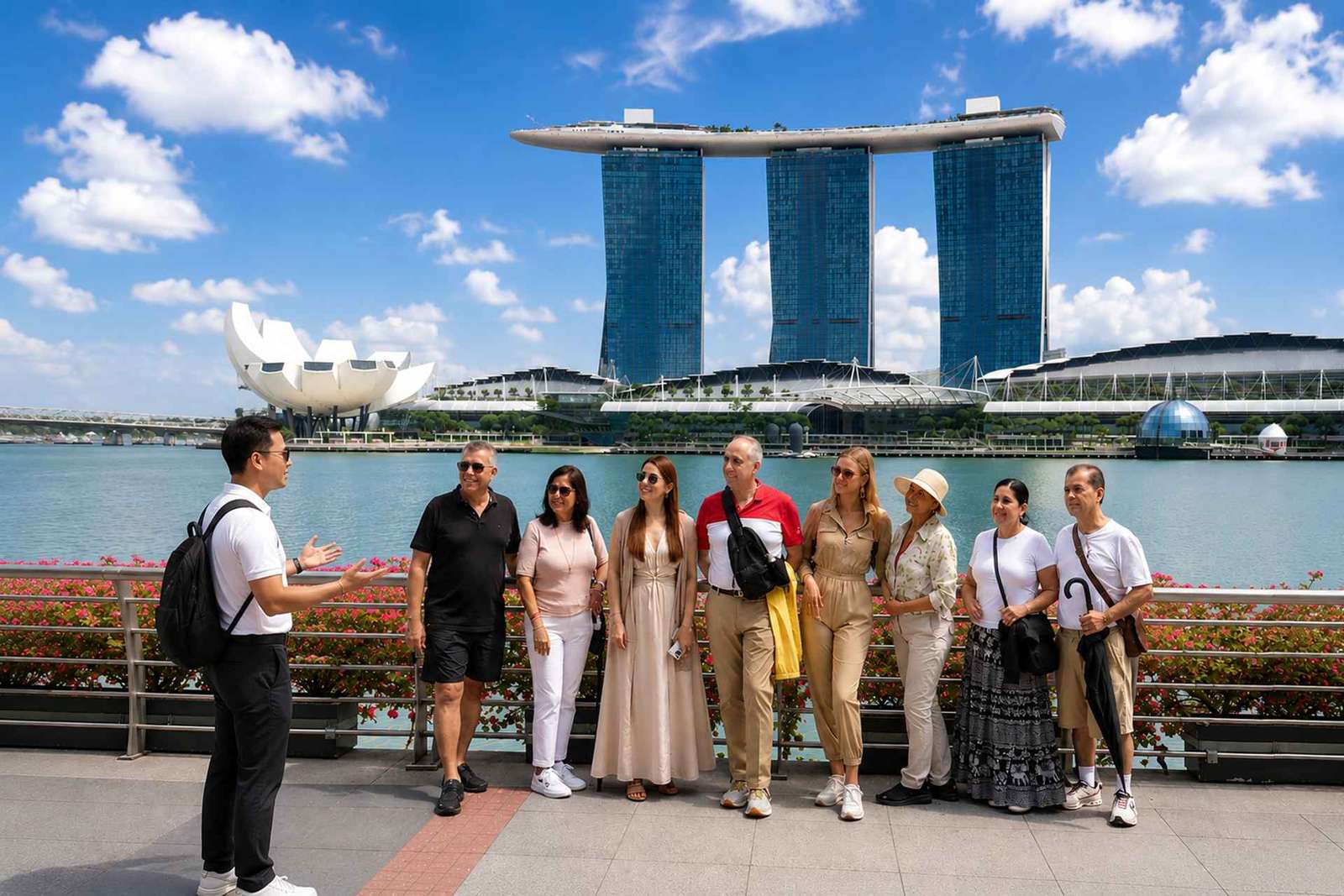 Singapour en 3 heures : visite à pied du quartier civique et de Marina Bay