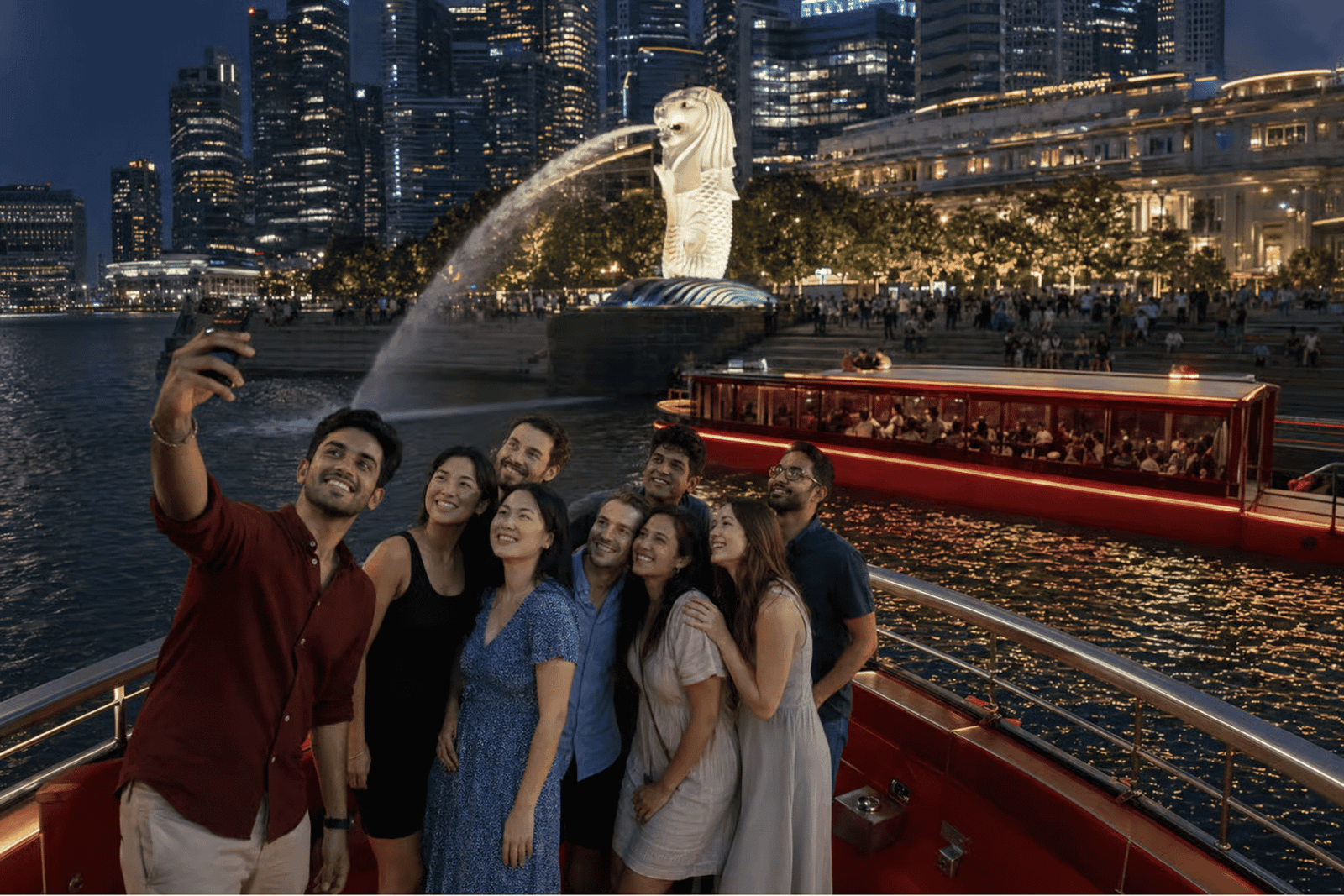 Croisière fluviale nocturne et 2 spectacles + transfert gratuit depuis l'hôtel