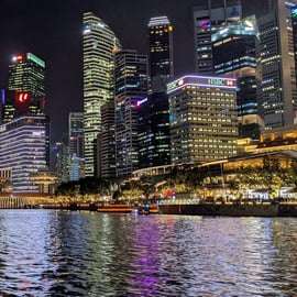 Les crépuscules de Singapour avec croisière fluviale et spectacles de lumières