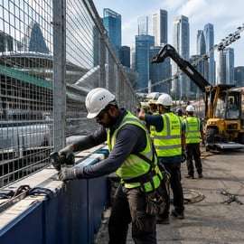 Singapour : visite guidée à pied du circuit urbain de Marina Bay