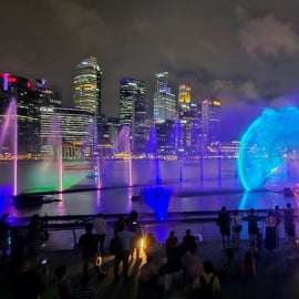 Croisière sur la rivière Singapour, Spectra et spectacle son et lumière Garden Rhapsody