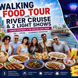 Spectra & Garden Rhapsody Shows avec la croisière sur le fleuve Singapour