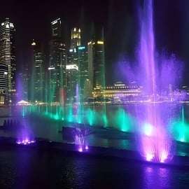 Singapour : visite citadine guidée nocturne avec croisière fluviale