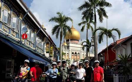 Singapour : visite à vélo des temps forts de la ville (visite patrimoniale de 4 heures)