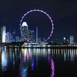 Singapour : visite guidée de nuit avec croisière fluviale et spectacle de lumières