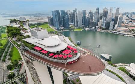Singapour : Billet électronique pour le pont d'observation de Marina Bay Sands