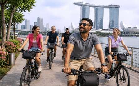 Singapour : visite d'une demi-journée à vélo dans un cadre historique