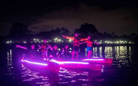 Singapour : excursion nocturne en kayak à LED et moules
