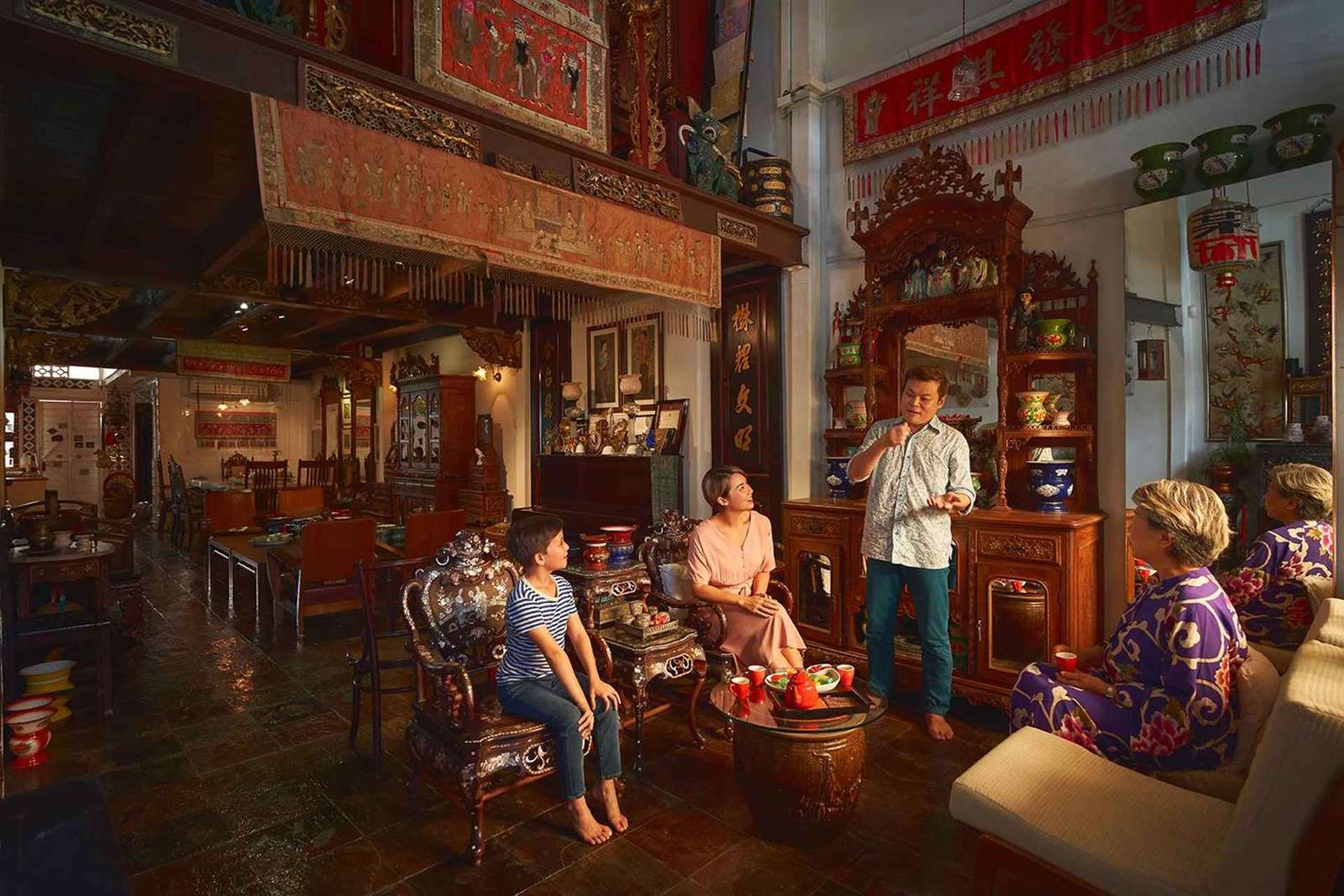 Singapour : visite culturelle Intan Peranakan et dégustation de thé