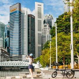 Singapour : visite à vélo des points forts de la Ville du Lion