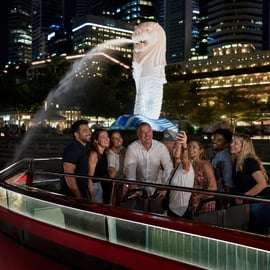 Singapour : croisière nocturne avec spectacles son et lumière