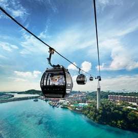 Singapour : Sentosa Cable Car Sky Pass Ticket