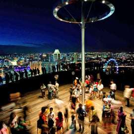 Singapour : visite de nuit avec croisière fluviale, SkyPark et Spectra