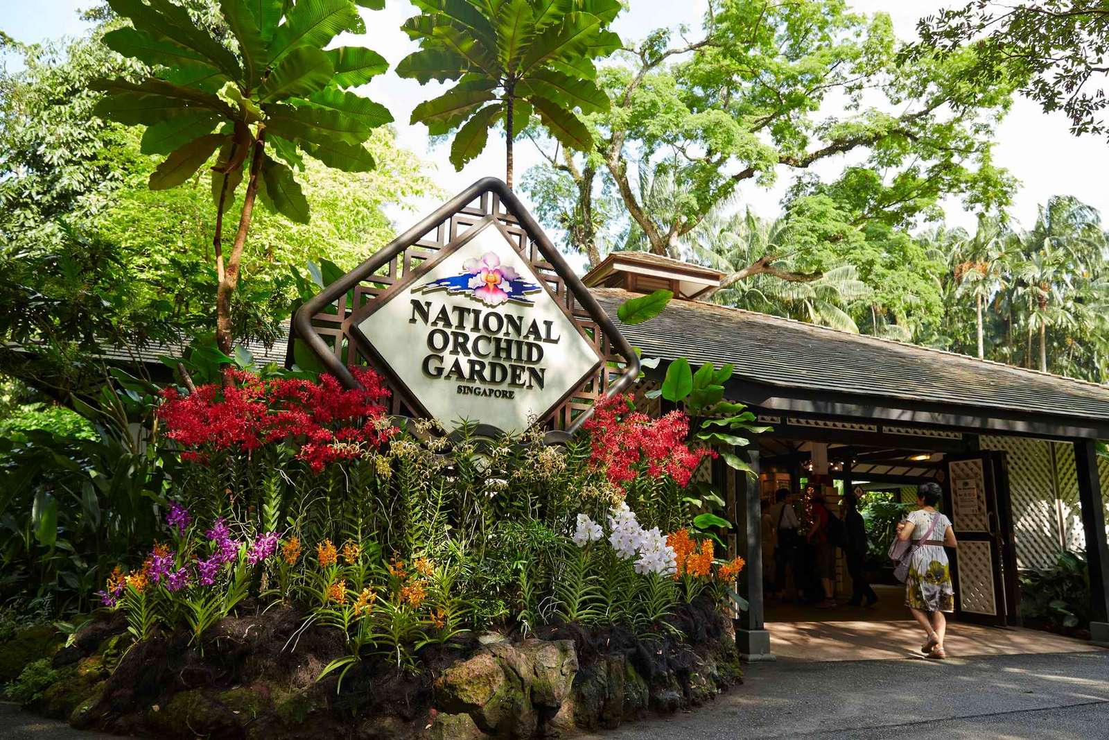 Singapour : Entrée au National Orchid Garden