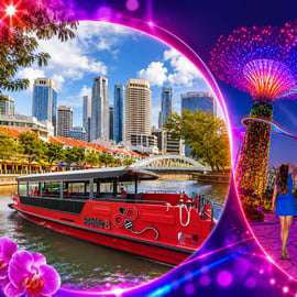 Croisière sur la rivière Singapour, Spectra et spectacle son et lumière Garden Rhapsody
