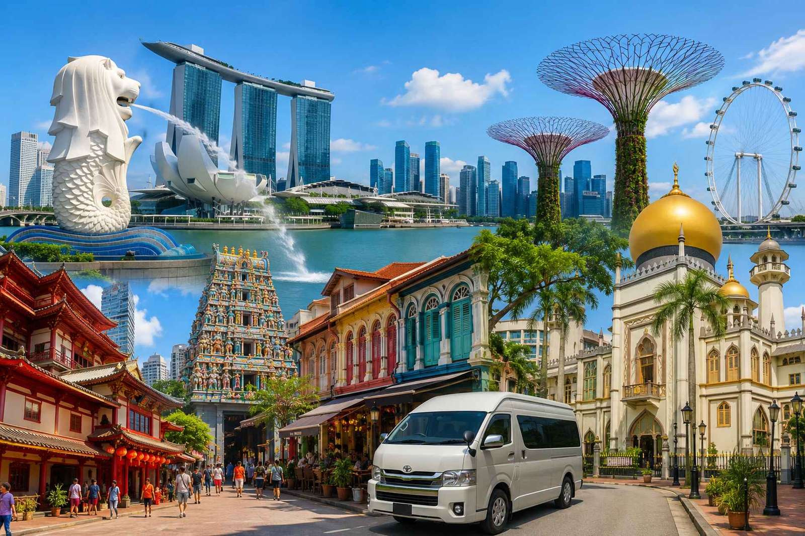 Singapour : visite de la ville et Jurassic World aux Gardens by the Bay