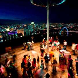 Singapour : plateforme d'observation Sands SkyPark et buffet Rise