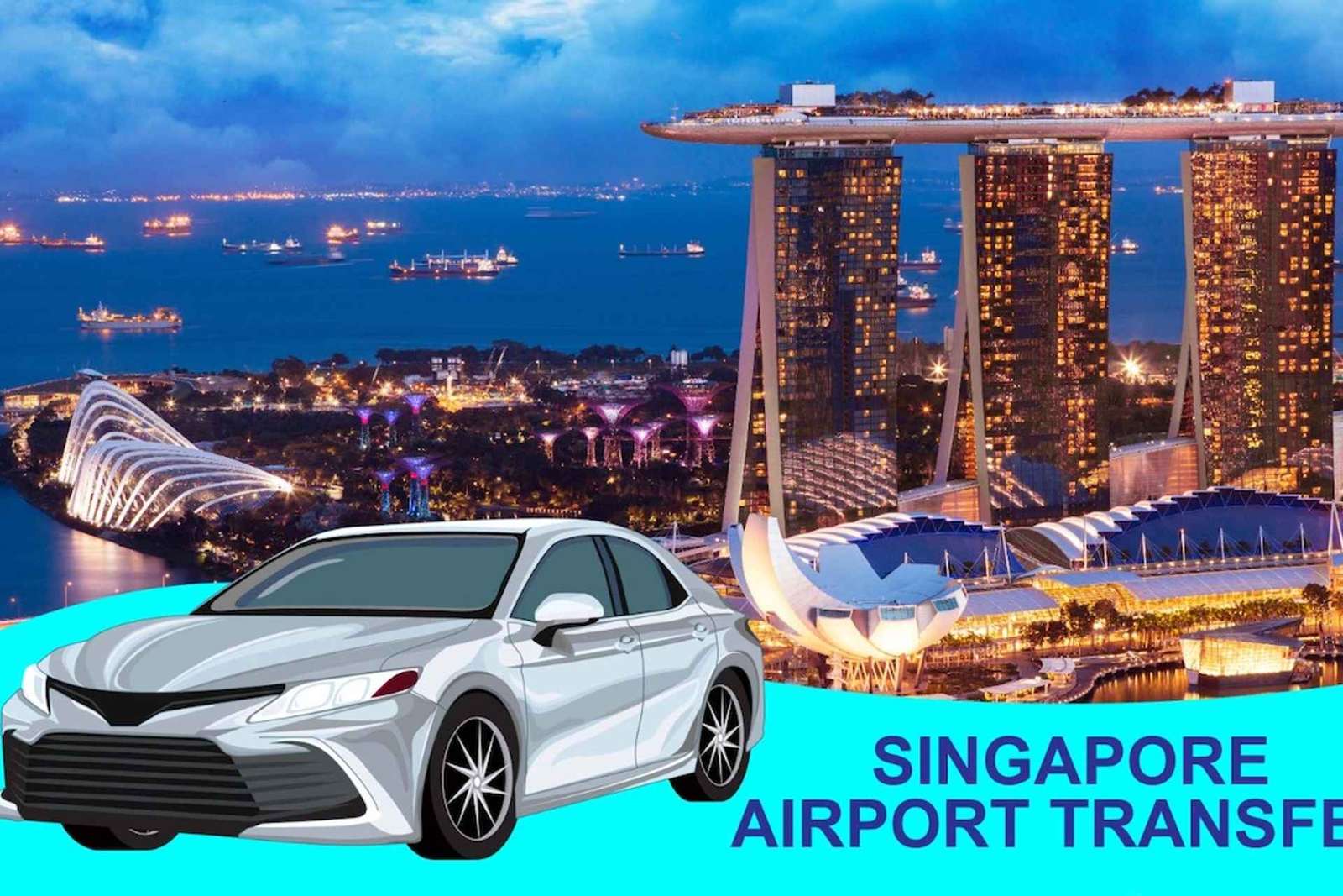 Singapour : Aéroport de Changi (SIN) Transfert privé aller simple