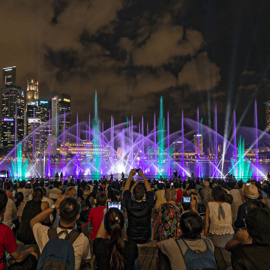 Singapour : Visite au crépuscule avec croisière fluviale et spectacles de lumières