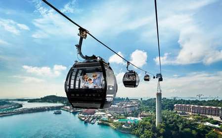 Singapour : Sentosa Cable Car Sky Pass Ticket