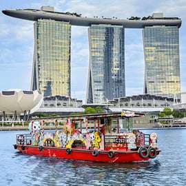 Singapour : croisière fluviale avec transferts à l'hôtel