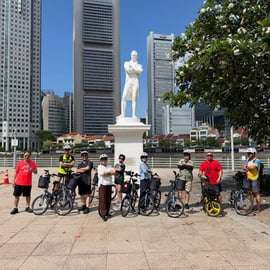Singapour : visite à vélo des temps forts de la ville (visite patrimoniale de 4 heures)