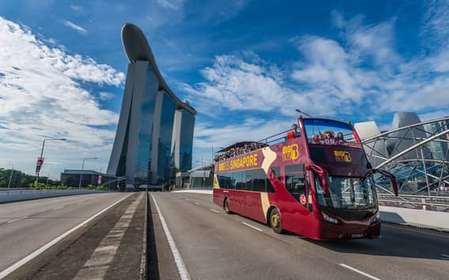 Singapour : visite en bus à arrêts à arrêts multiples multiples
