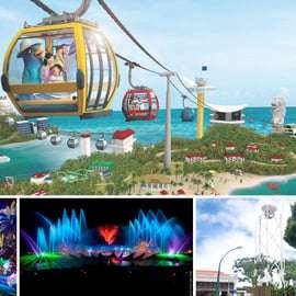 Visite guidée de Sentosa de jour comme de nuit avec 5 attractions