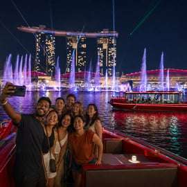 La nuit étoilée de Singapour : Croisière, Garden Rhapsody et Spectra