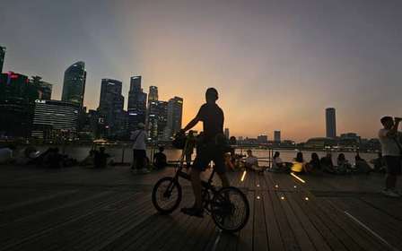 Singapour : Visite nocturne à vélo