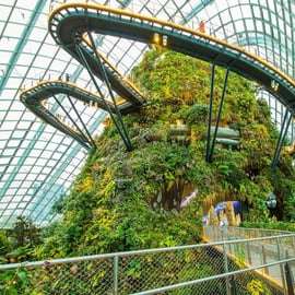Jardins de la Baie, deux dômes, croisière fluviale et 2 spectacles de lumière