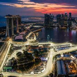 Singapour : visite guidée à pied du circuit urbain de Marina Bay