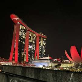 Visite nocturne urbaine emblématique : cuisine de rue au coucher du soleil à Singapour