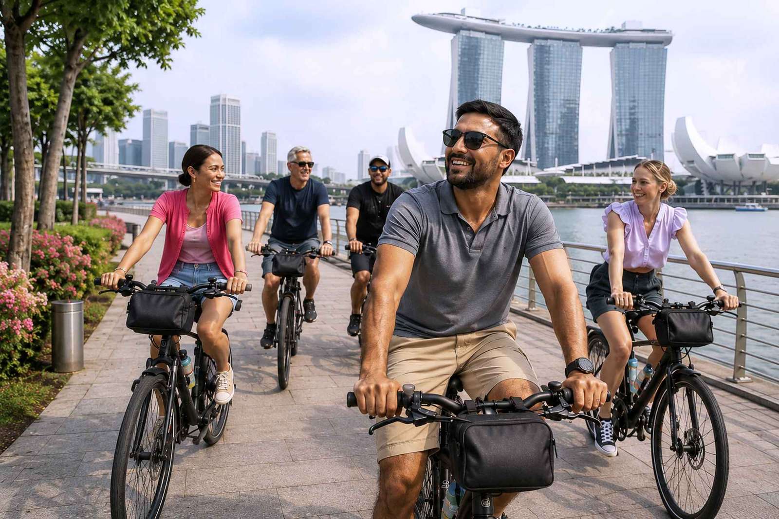 Singapour : visite d'une demi-journée à vélo dans un cadre historique
