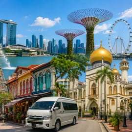 Singapour : visite de la ville et Jurassic World aux Gardens by the Bay