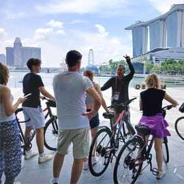 Singapour : visite d'une demi-journée à vélo dans un cadre historique